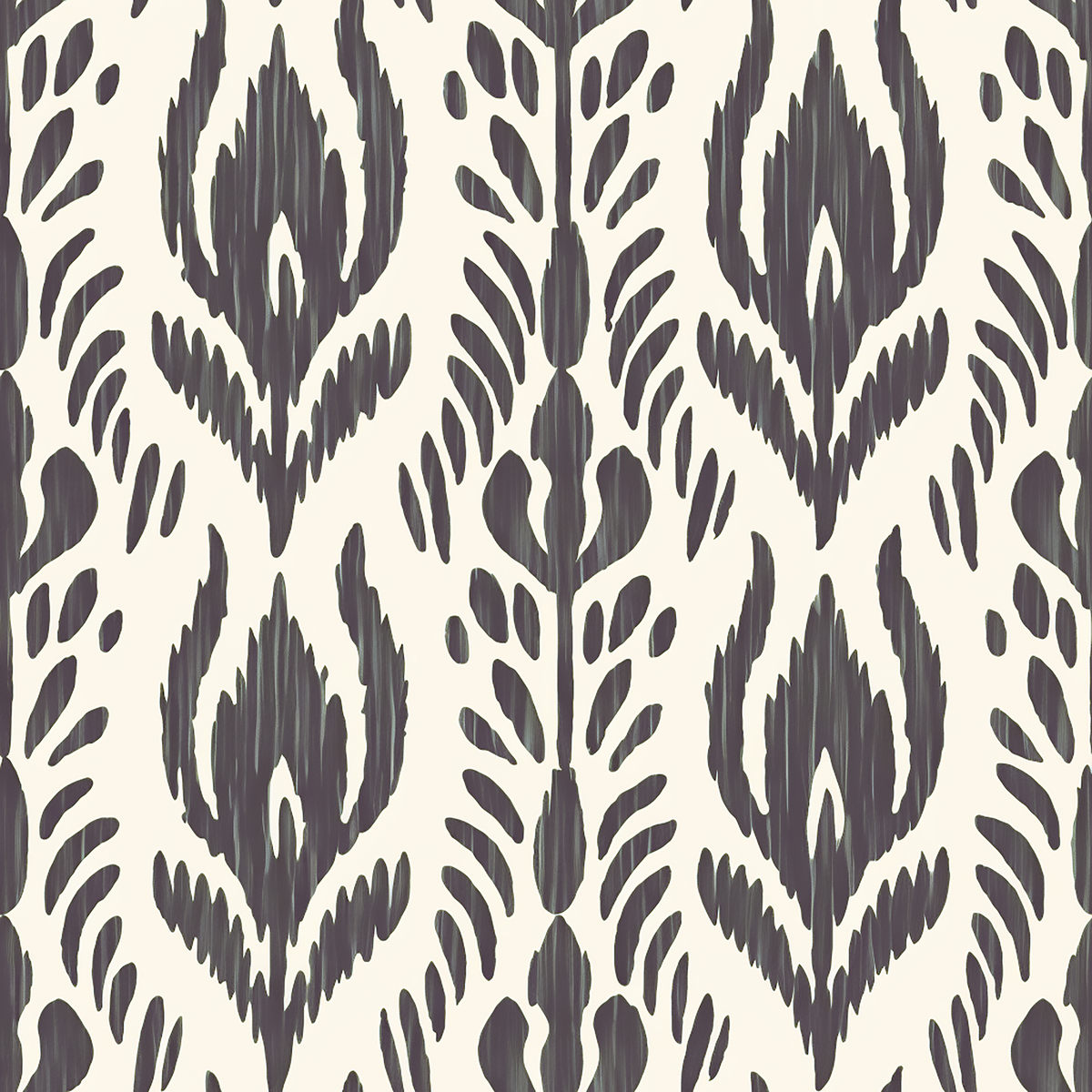 William West Designs Aspen Ikat Charcoal Fabric | Atlanta Fabrics