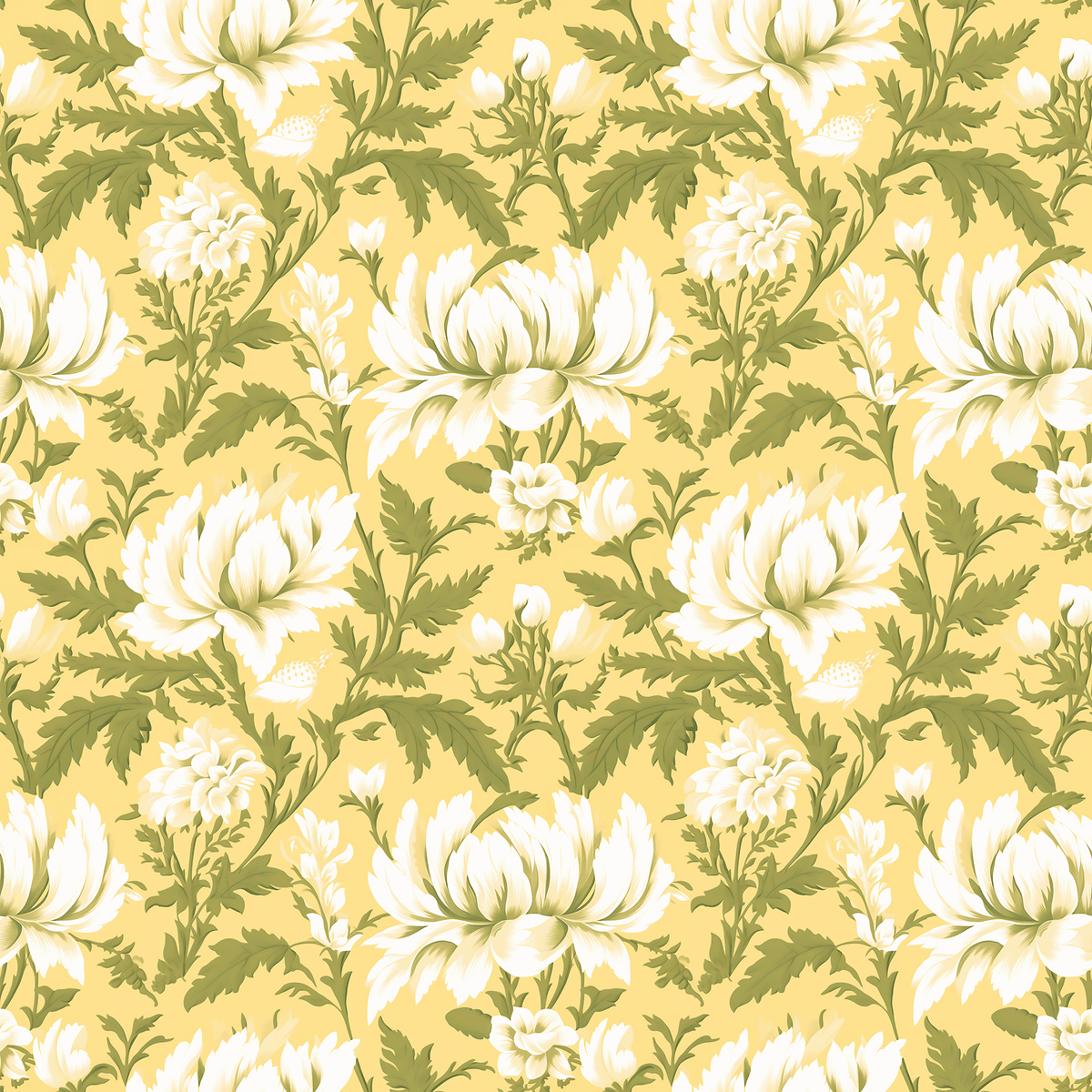 Audubon Daffodil Drapery Panel