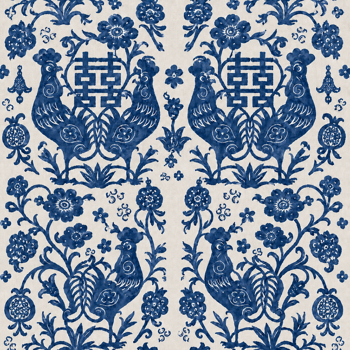 Auspicious Garden Blue