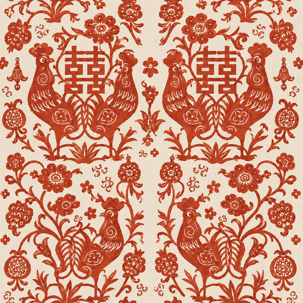 Auspicious Garden Red