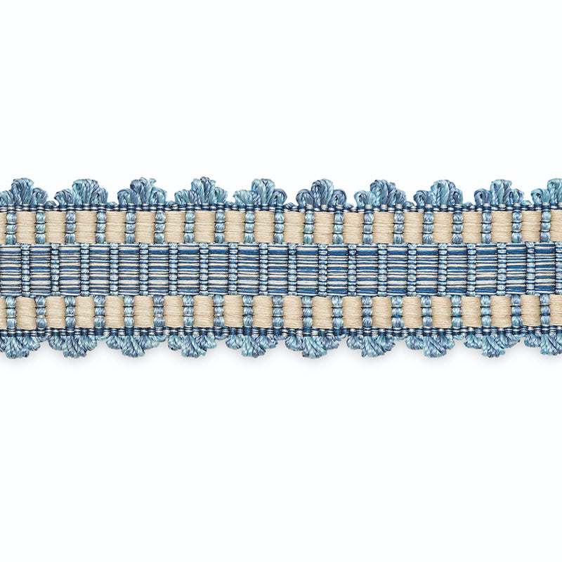 Schumacher JACQUELINE BRAID HYDRANGEA/CHAMPAGNE Trim | Atlanta Fabrics