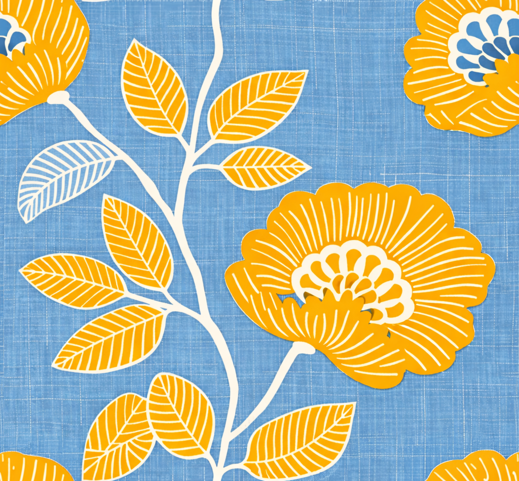 Atlanta Fabrics Baily Blue Fabric | Atlanta Fabrics