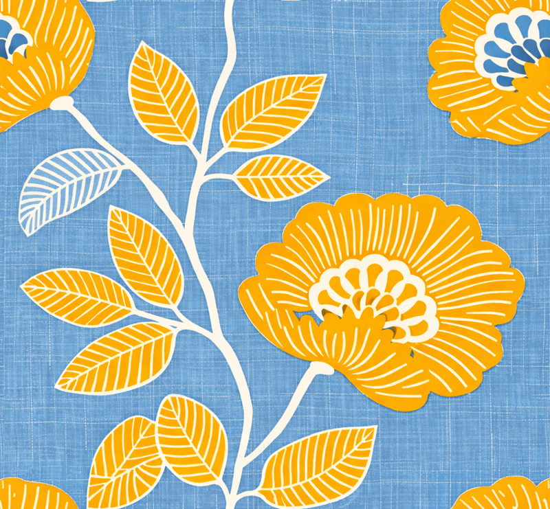 Atlanta Fabrics Baily Blue Fabric | Atlanta Fabrics