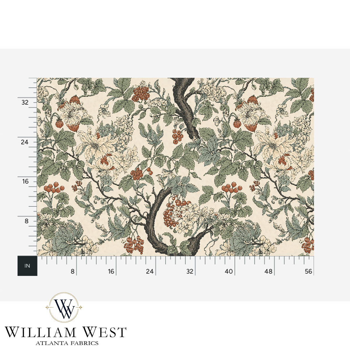 Atlanta Fabrics Belle Isle II Chocolate Fabric | Atlanta Fabrics