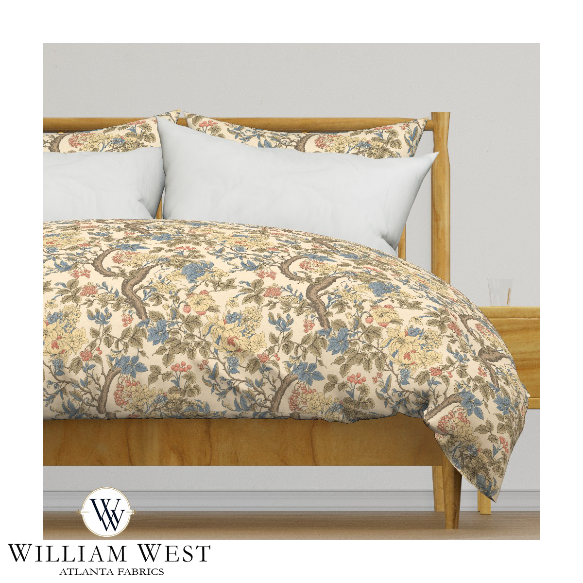Atlanta Fabrics Belle Isle II French Blue Fabric | Atlanta Fabrics