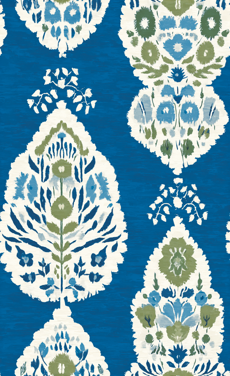 Atlanta Fabrics Bellevue Blue Fabric | Atlanta Fabrics