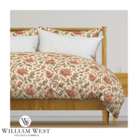 Botanical Scrollwork Coral
