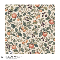 Bramble Orchard Apricot Wallpaper