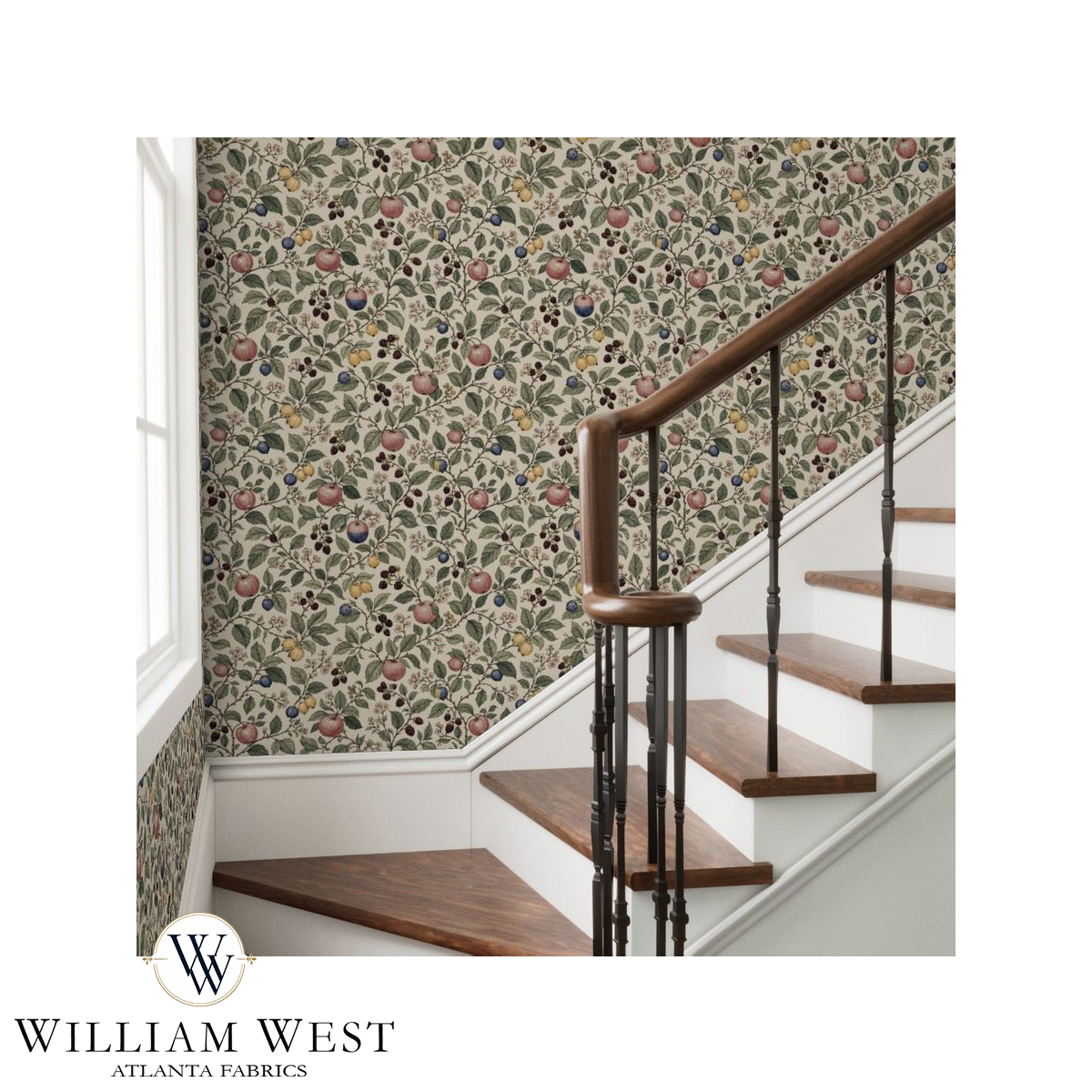 Bramble Orchard Clay Pink Wallpaper