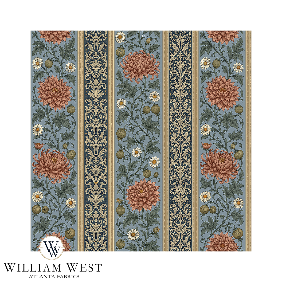 Briarwick Stripe Cornflower
