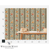 Briarwick Stripe Persimmon Wallpaper