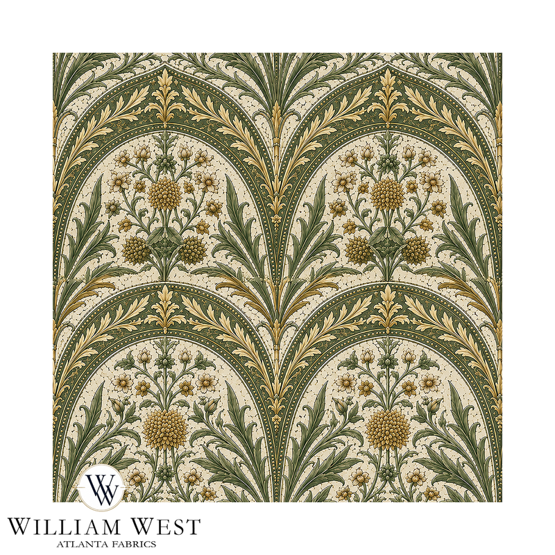 Atlanta Fabrics Briarwood Tapestry Wheat Fabric | Atlanta Fabrics