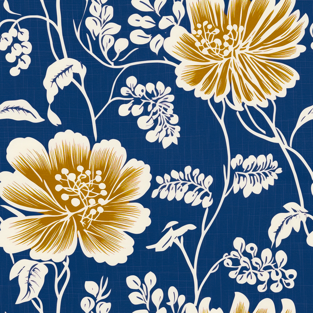 Bridal Meadow Blue Gold