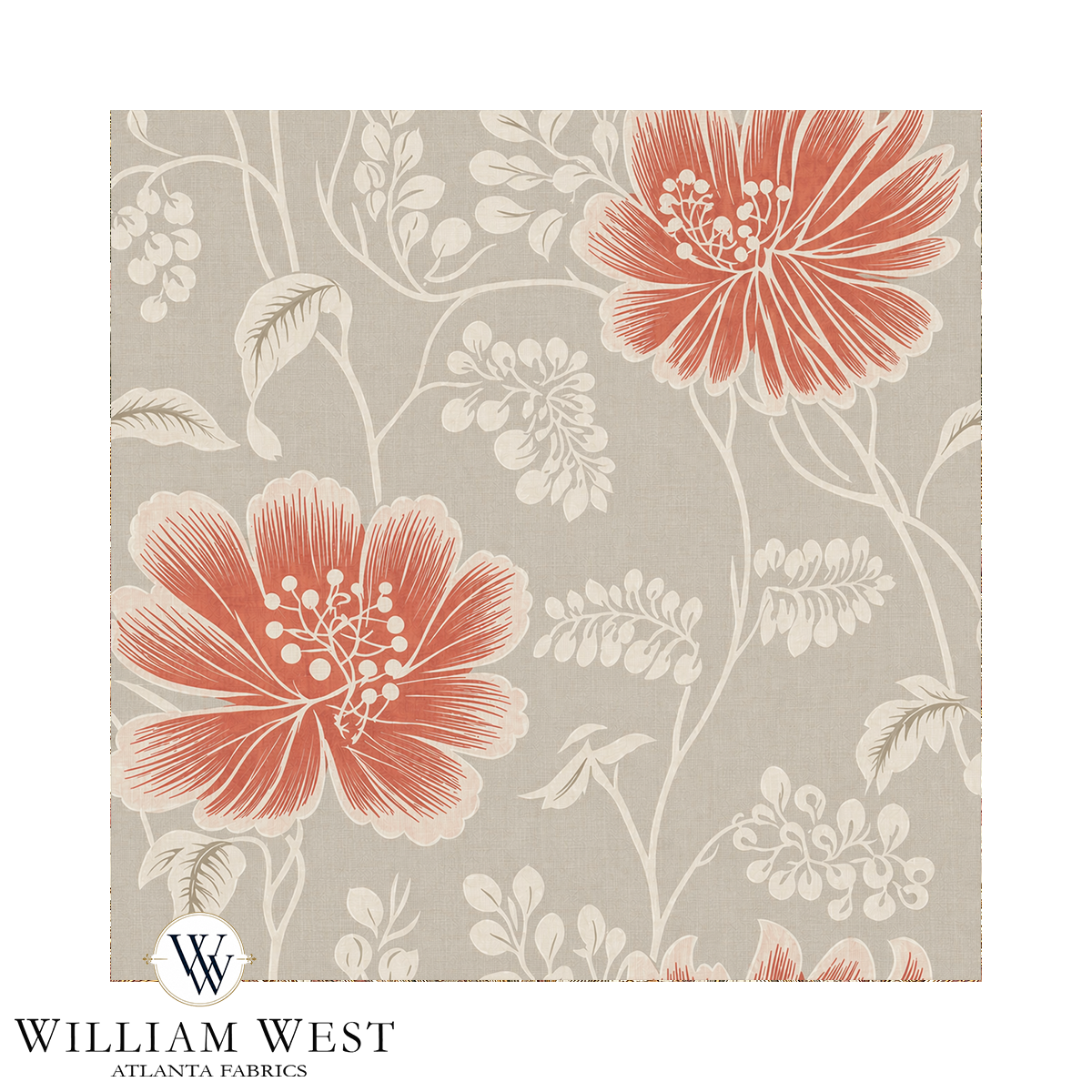 Bridal Meadow II Coral Madder