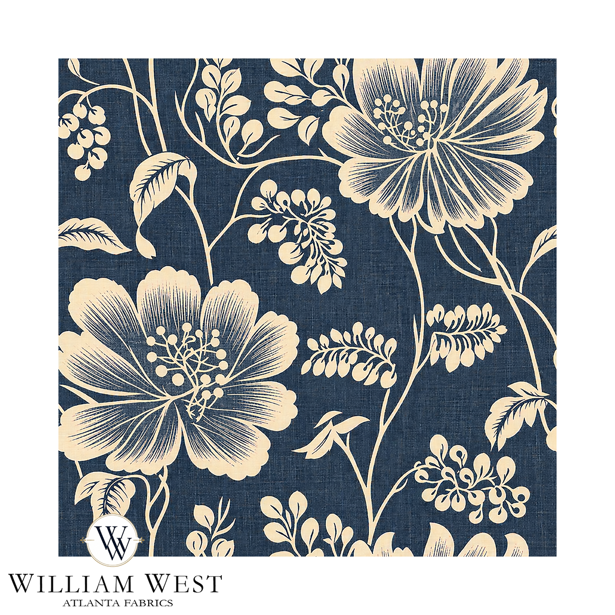 Bridal Meadow II Washed Indigo