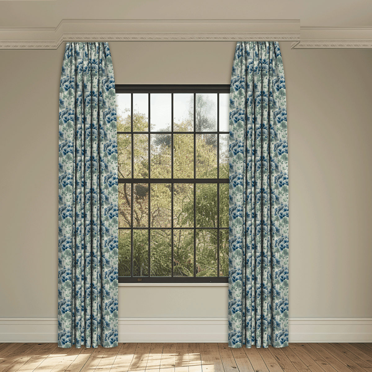 Bring Out The Best Navy Green Made to Measure Curtains