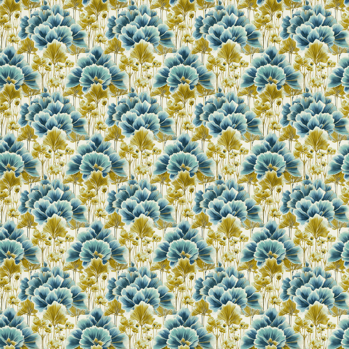 Bring Out The Best Teal Mustard Drapery Panel