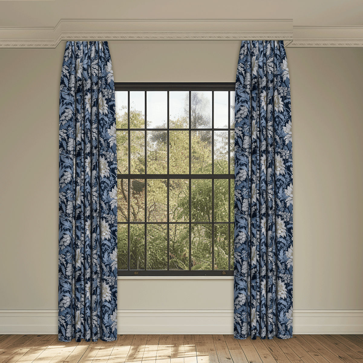 Bring You Joy Sapphire Made to Measure Curtains