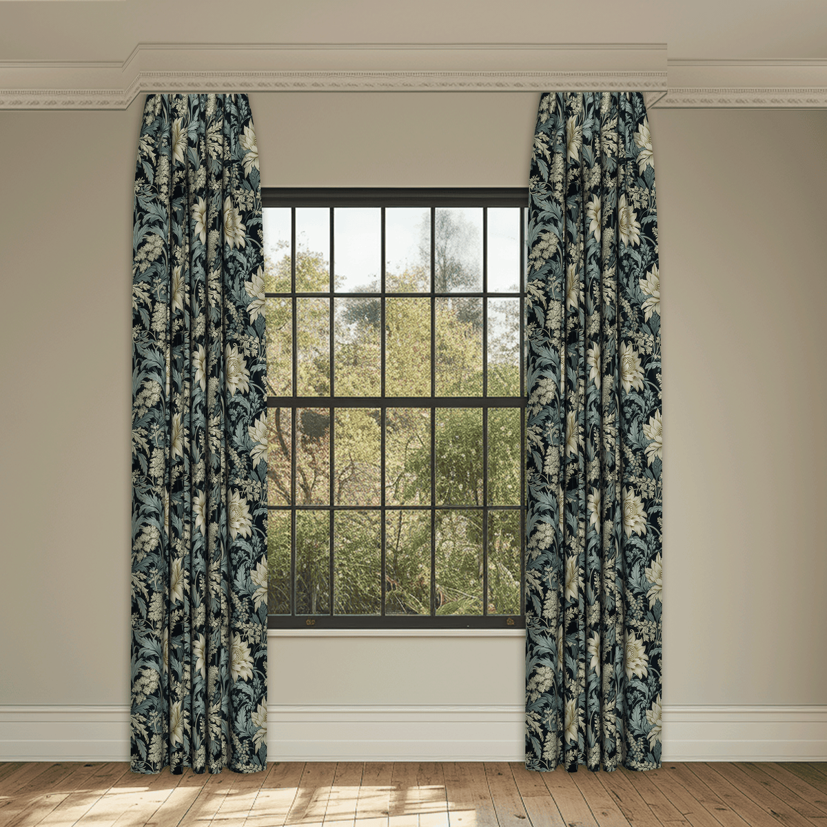 Bring You Joy Slate Made to Measure Curtains