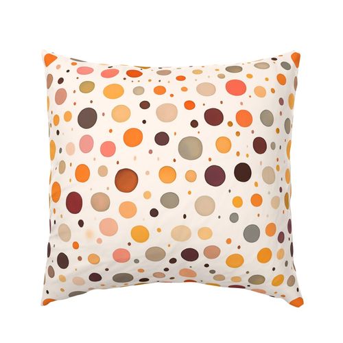 Buttonette Orange Euro Pillow Sham