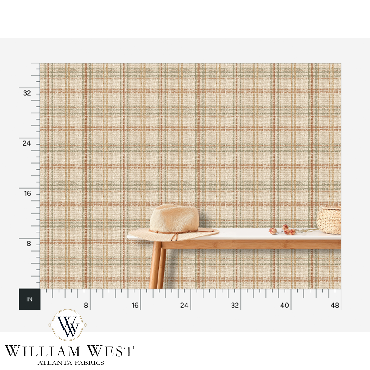 Cabin Plaid High Desert Wallpaper