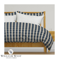 Atlanta Fabrics Cabin Plaid Northern Lake Fabric | Atlanta Fabrics