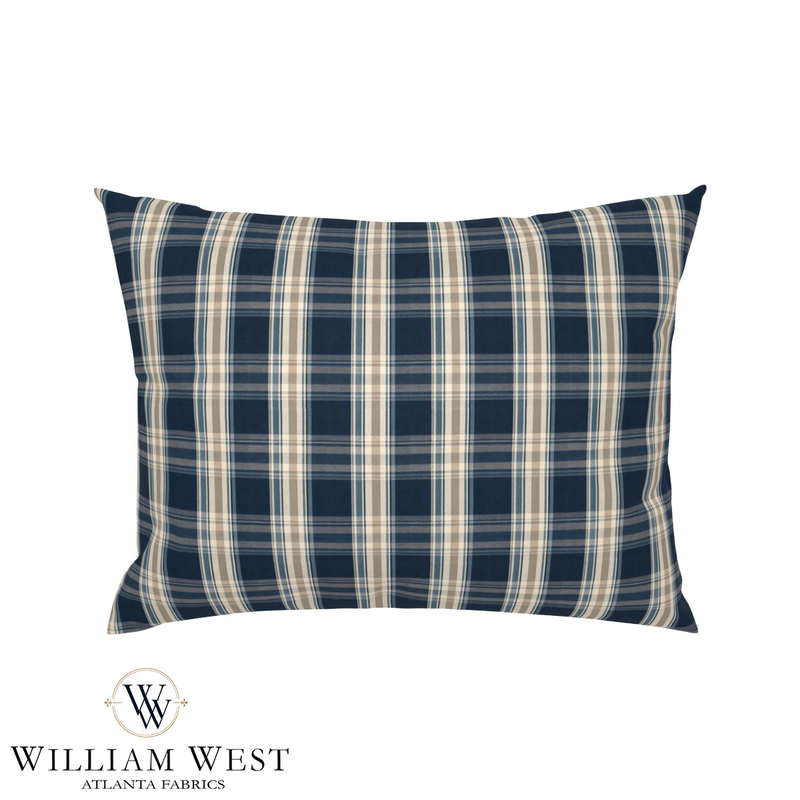Atlanta Fabrics Cabin Plaid Northern Lake Fabric | Atlanta Fabrics