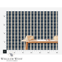 Cabin Plaid Northern Lake Wallpaper