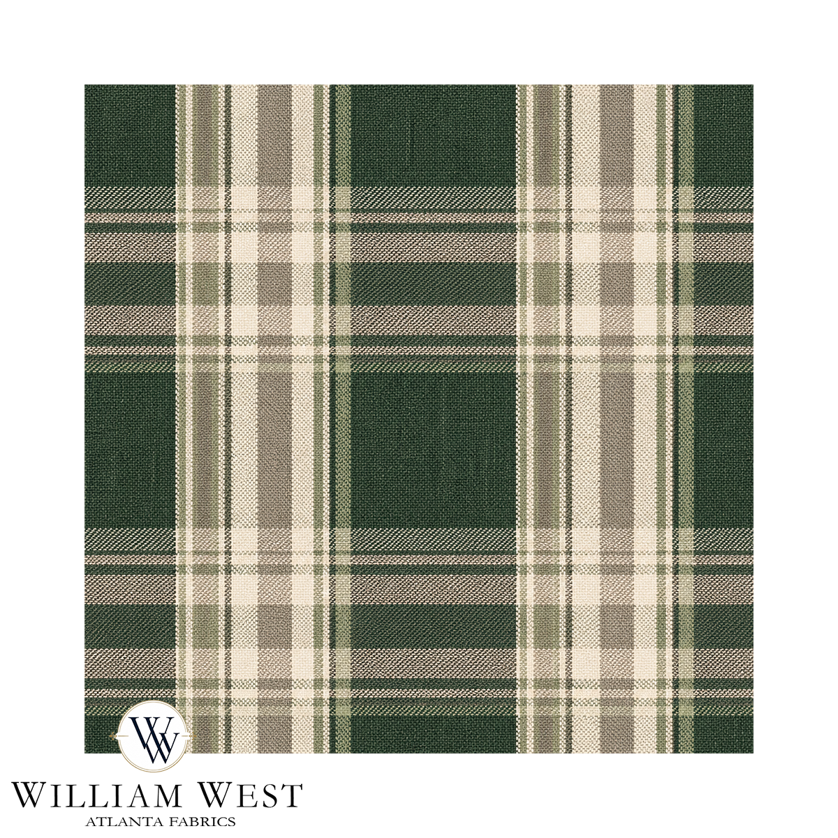 Cabin Plaid Pine & Stone Wallpaper