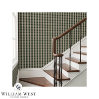 Cabin Plaid Pine & Stone Wallpaper
