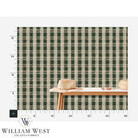 Cabin Plaid Pine & Stone Wallpaper