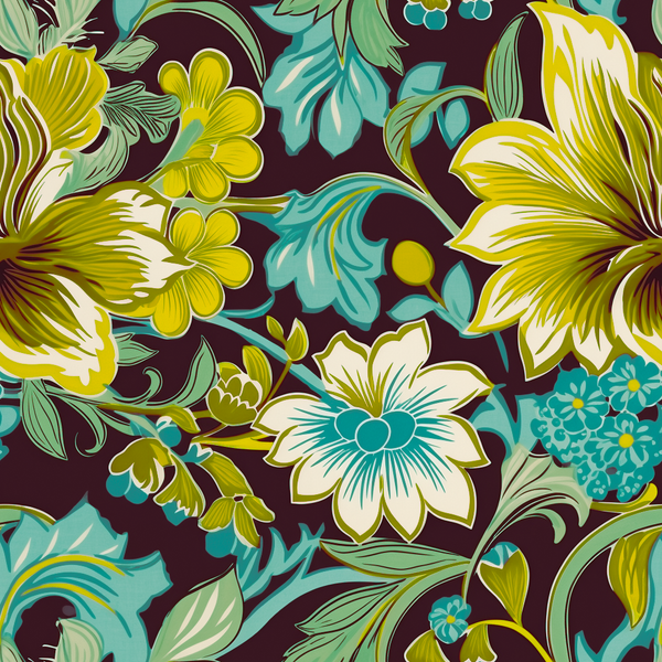 Atlanta Fabrics Calico Circle Citron Fabric | Atlanta Fabrics