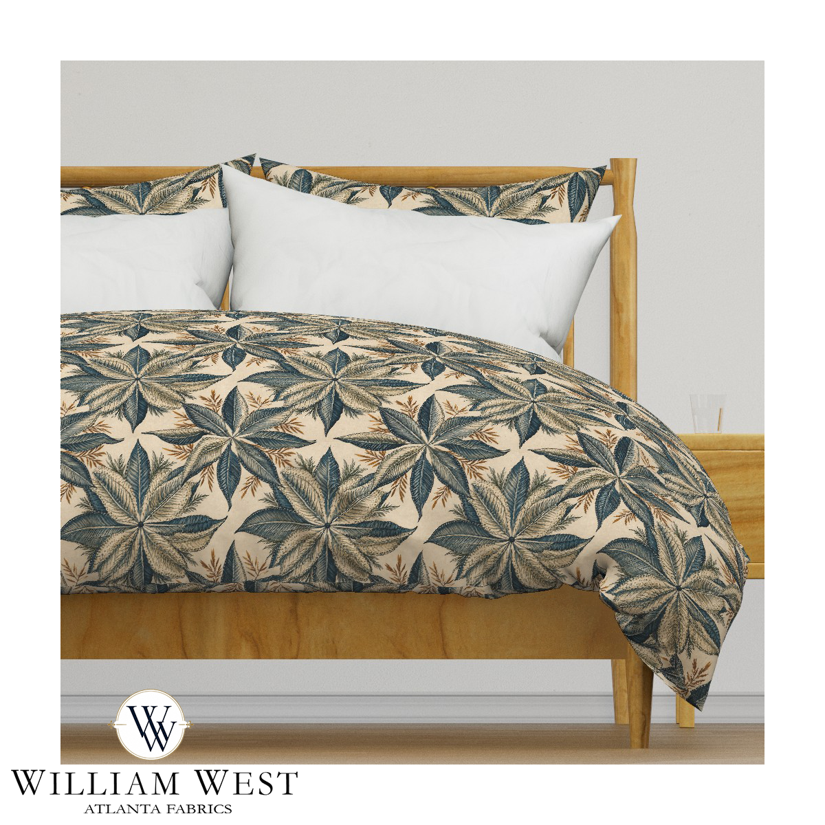 Atlanta Fabrics Caraway Indigo Fabric | Atlanta Fabrics