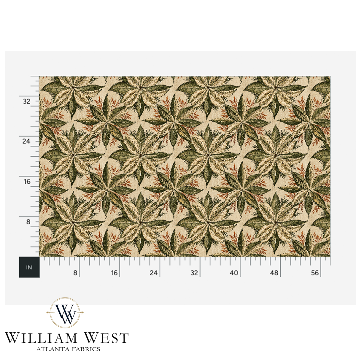 Atlanta Fabrics Caraway Olive Fabric | Atlanta Fabrics