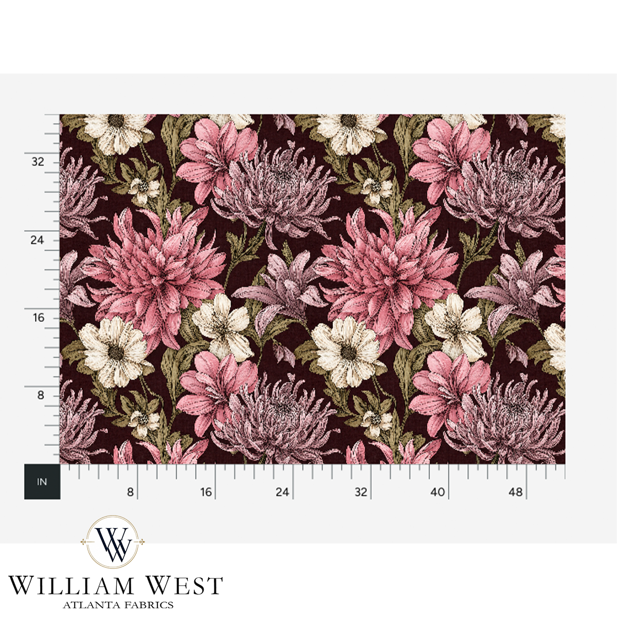 Atlanta Fabrics Cavetto Peony Fabric | Atlanta Fabrics