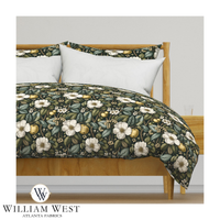 Atlanta Fabrics Cedar & Vine Teal Fabric | Atlanta Fabrics