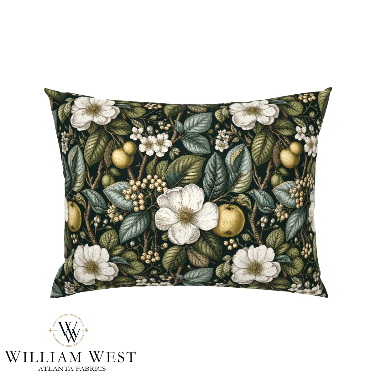 Atlanta Fabrics Cedar & Vine Teal Fabric | Atlanta Fabrics