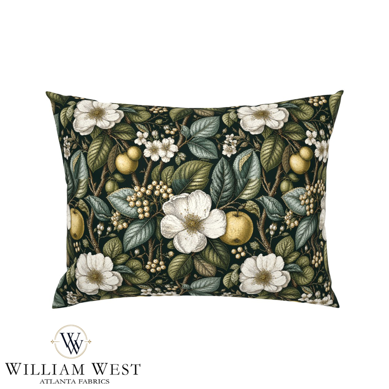 Atlanta Fabrics Cedar & Vine Teal Fabric | Atlanta Fabrics