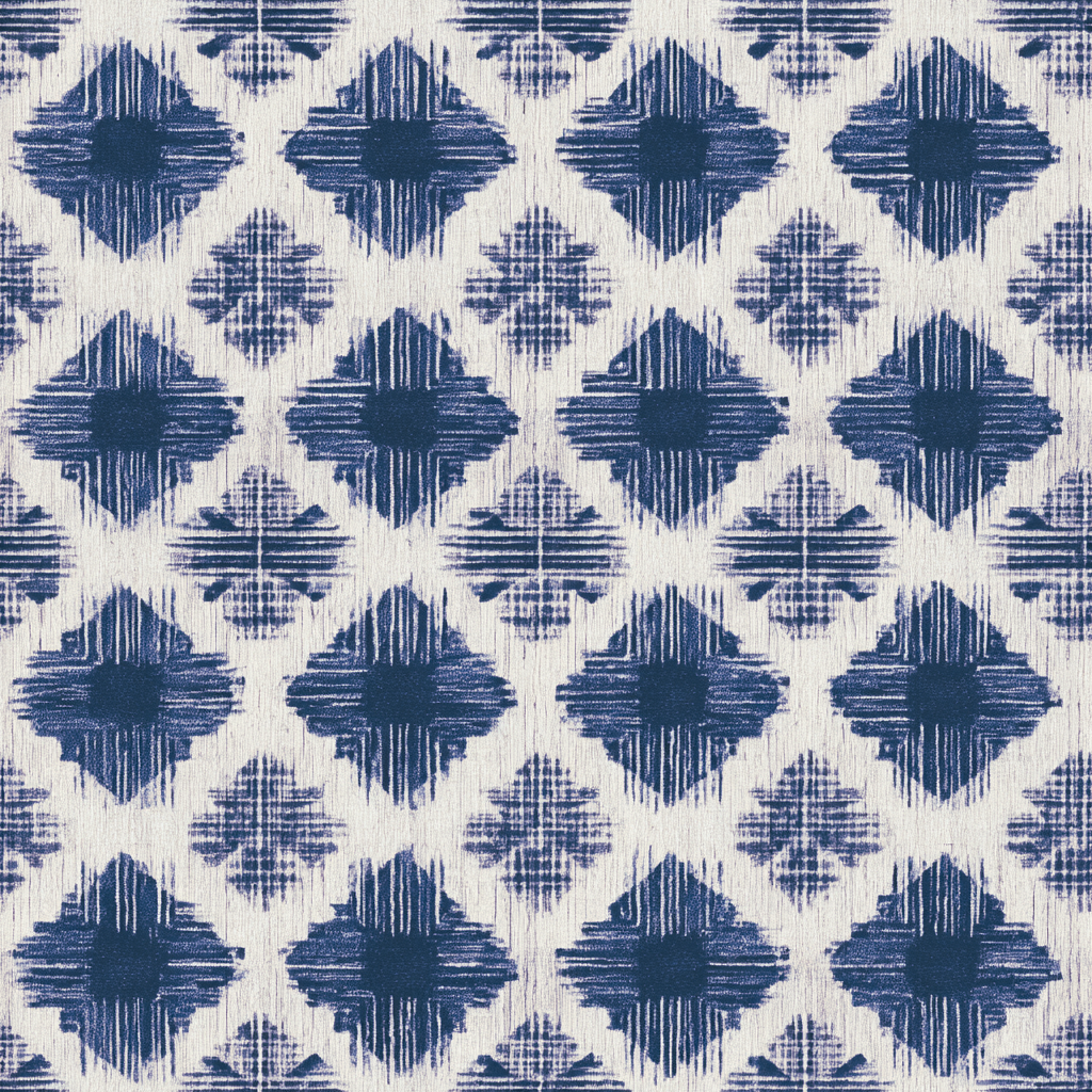 William West Designs Cinderline Grid Denim Fabric | Atlanta Fabrics