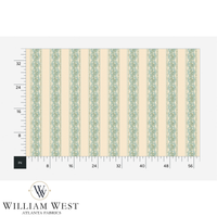 Atlanta Fabrics Cottage Garland Duck Egg Fabric | Atlanta Fabrics