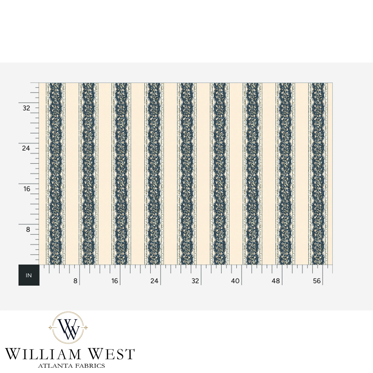 Cottage Garland Stripe Navy