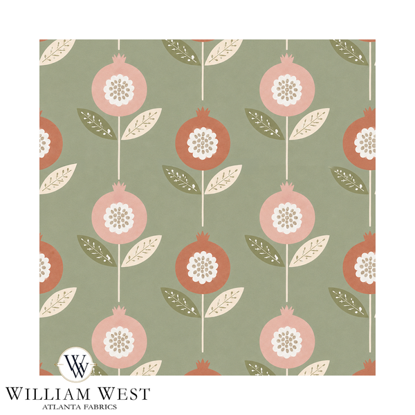 Atlanta Fabrics Cristalia Sage Fabric Fabric | Atlanta Fabrics