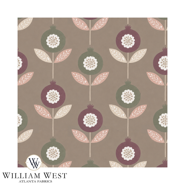 Atlanta Fabrics Cristalia Taupe Fabric Fabric | Atlanta Fabrics