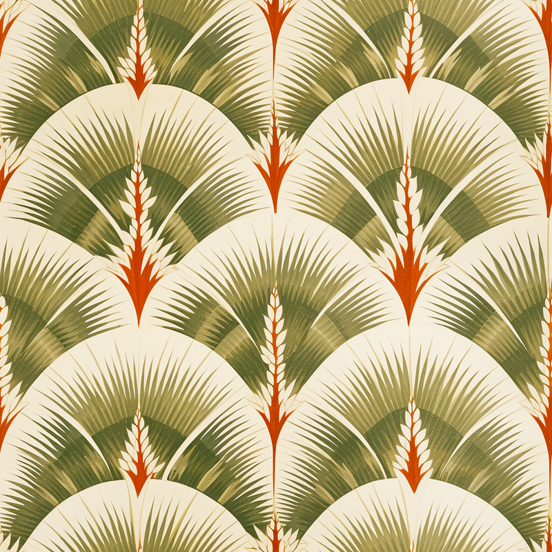 Cudworth Palm Drapery Panel