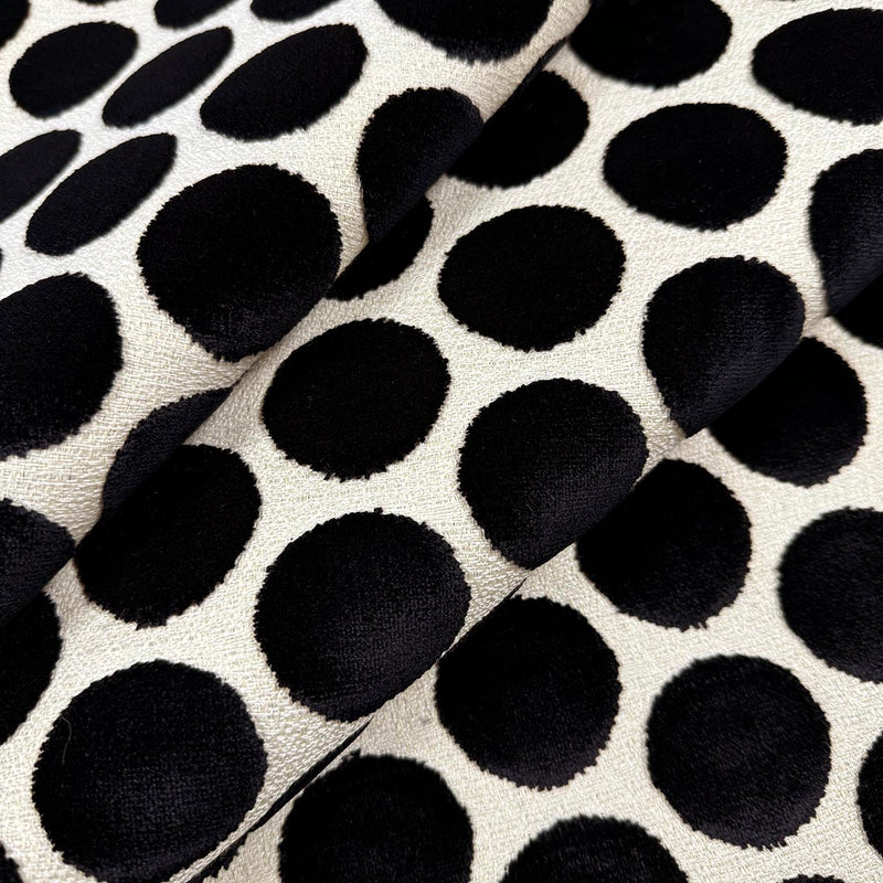 MagFabrics DISKY EBONY Fabric | Atlanta Fabrics