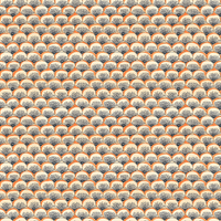 Dandelion Orange Drapery Panel