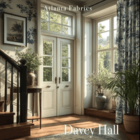 Atlanta Fabrics Davey Hall Periwinkle Fabric | Atlanta Fabrics
