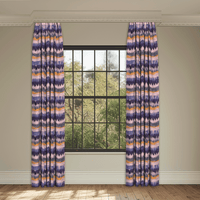 Day At The Beach Purple Made to Measure Curtains