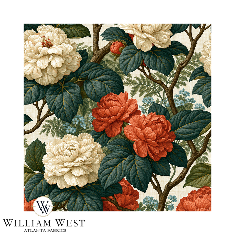 Atlanta Fabrics Eastern Trail Hibiscus Fabric | Atlanta Fabrics