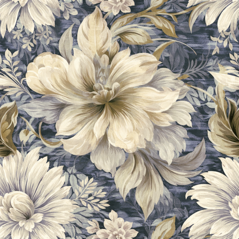 Atlanta Fabrics Ellis Landing Blue Fabric | Atlanta Fabrics